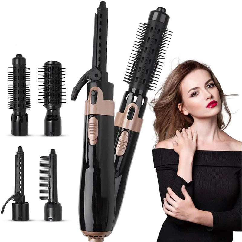 StylePro 4 em 1 – Escova Secadora Profissional com Íons Negativos e Modelador One Step